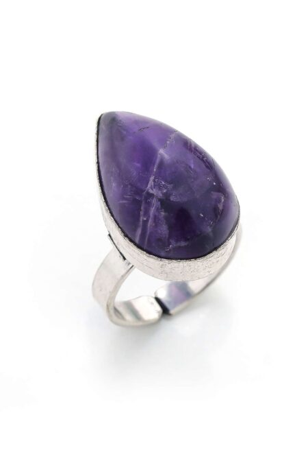 Arts Crystal Products Natural Labradorite Ring Set for Women,Vintage Joint Knuckle Stackable Rings Oval Gemstone Ring