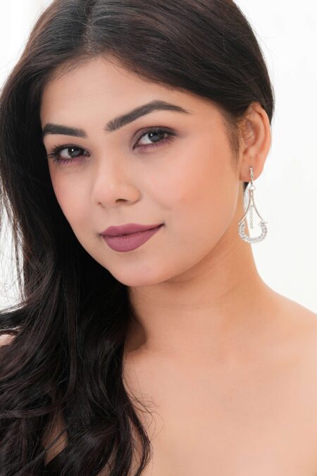 Women's Indo Western Teardrop Shaped Drop Dangles Party Wear Earrings For Women