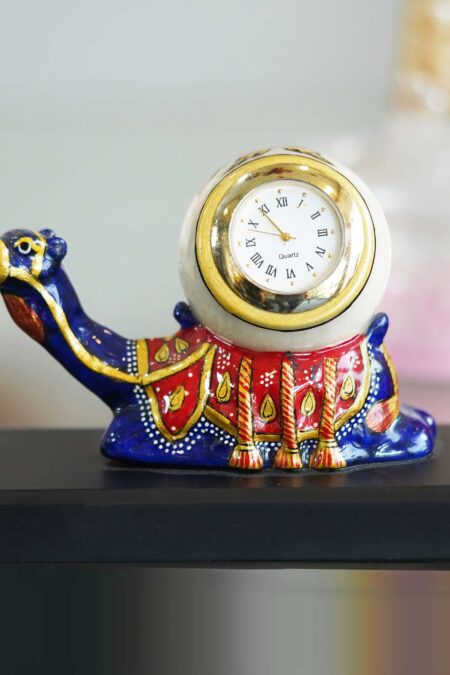 Marble camel clock